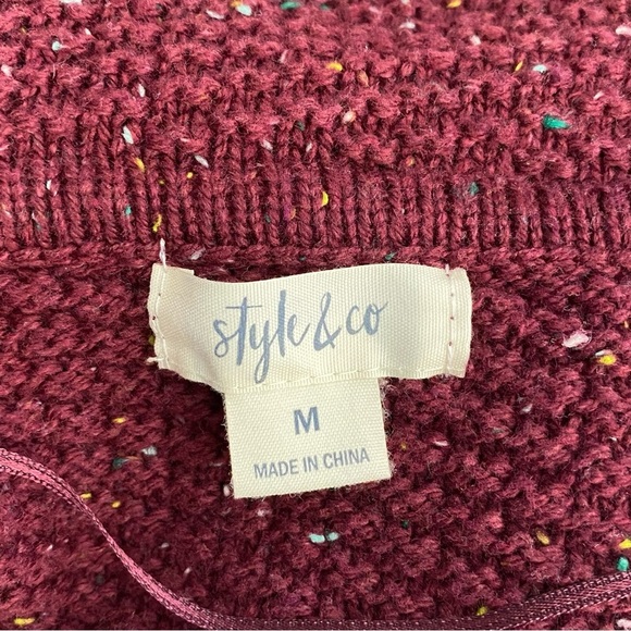 Style & Co Burgundy Duster Cardigan - Picture 13 of 14